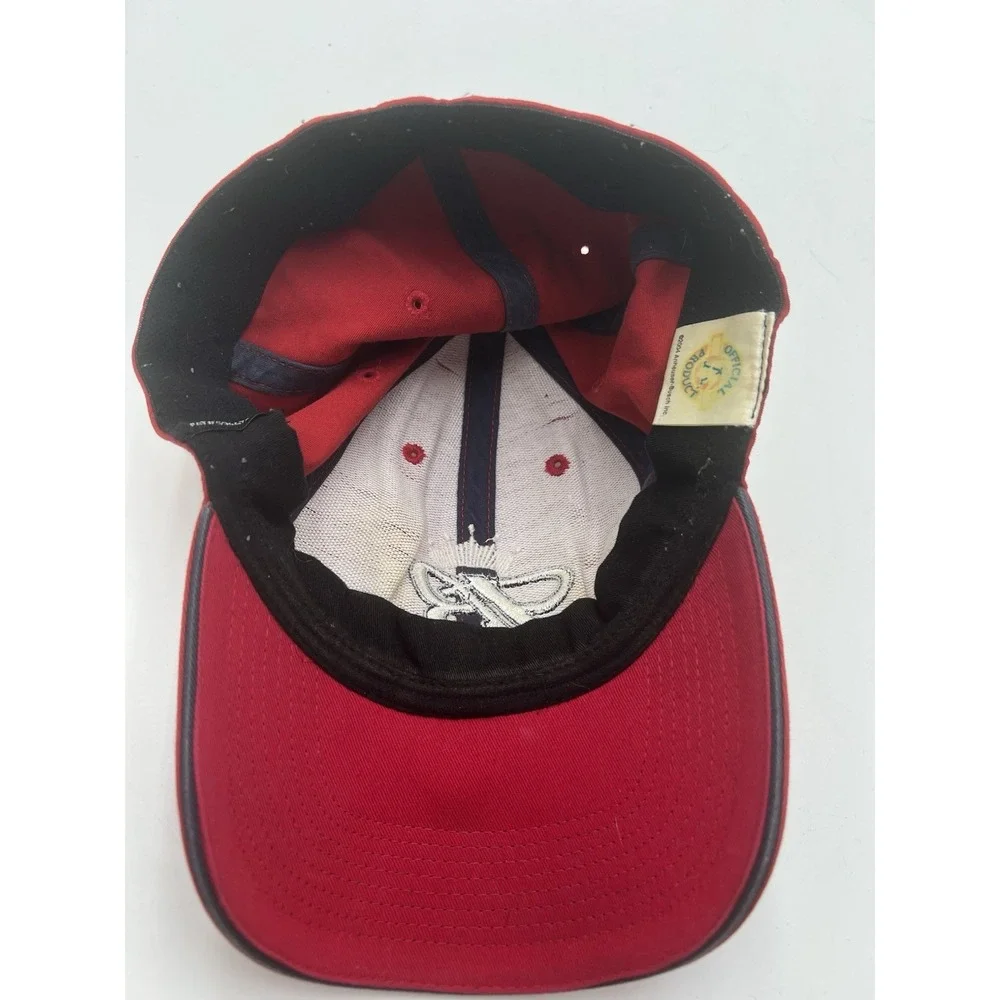 Budweiser B Logo Red Flex Fit Baseball Cap Hat Official 2004 Anheuser Busch